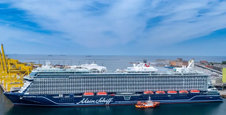Als één van de eersten aan boord van de nieuwste Mein Schiff Flow.