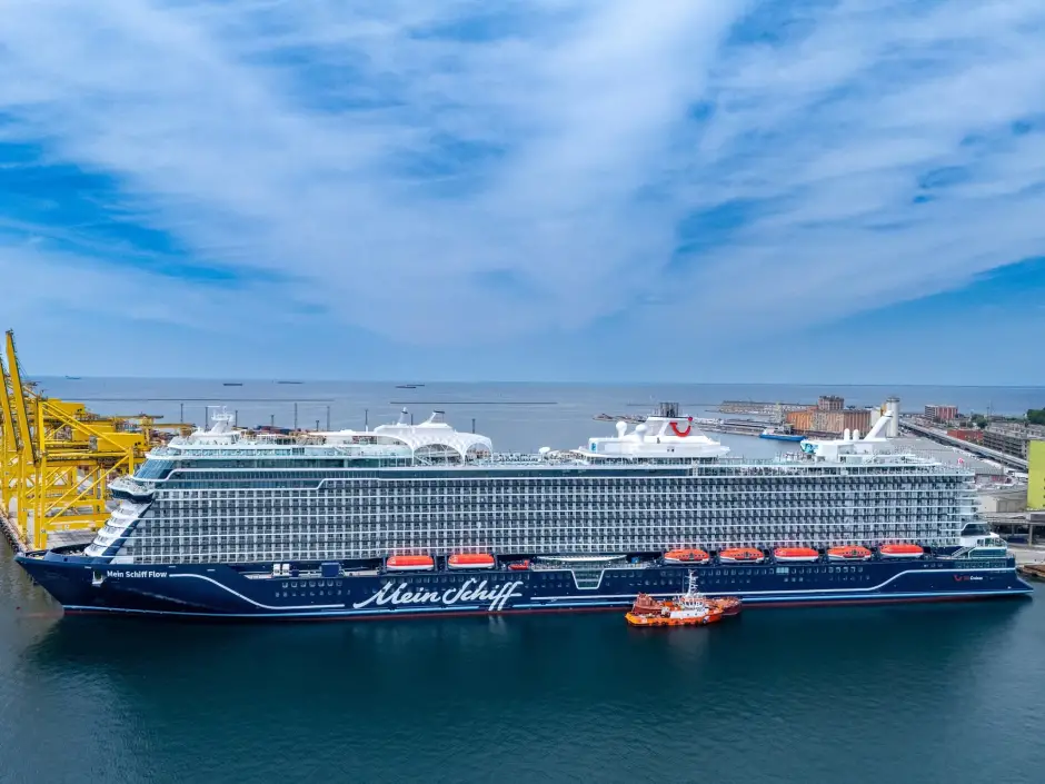 Als één van de eersten aan boord van de nieuwste Mein Schiff Flow.