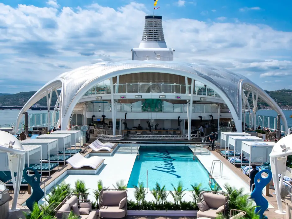 Als één van de eersten aan boord van de nieuwste Mein Schiff Flow.